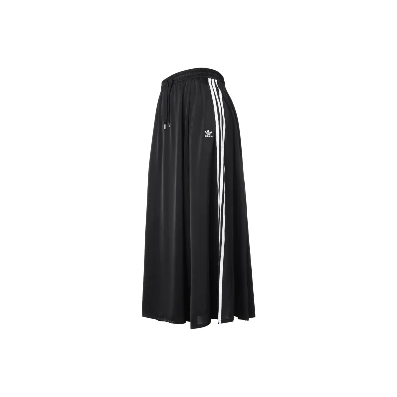 adidas originals Women's Satin Long Skirt Black-0