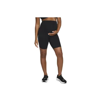 Nike M One Women's Dri FIT High Waisted 8' Biker Shorts With Pockets Maternity