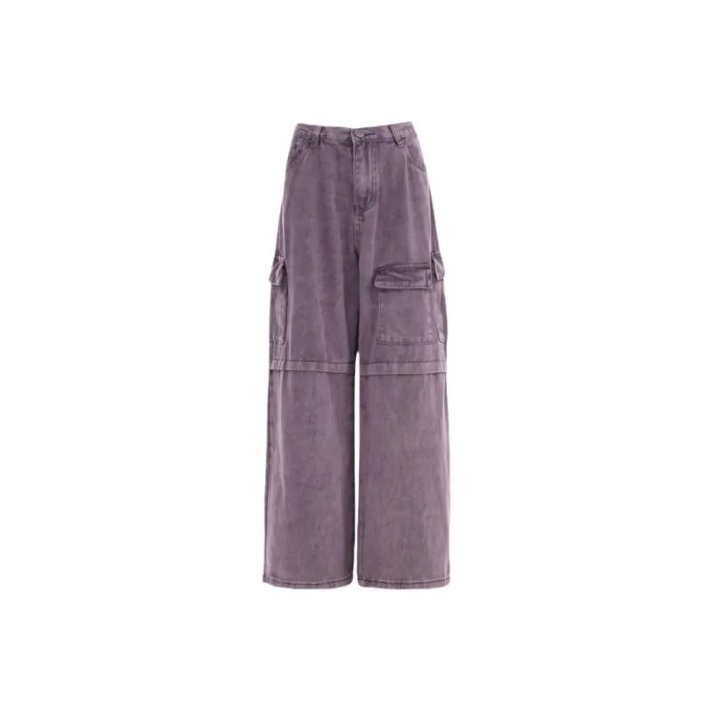 ZXZA Jeans Women's Purple Sweet Potato Color-0