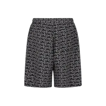 Burberry Monogram Print Knee Length Shorts