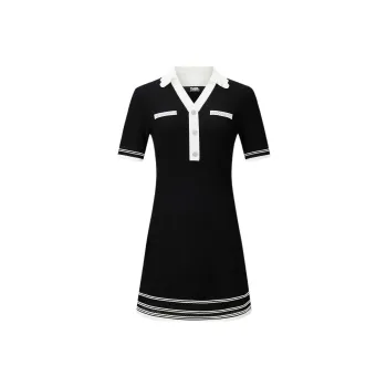 KARL LAGERFELD SS25 Short Sleeved Dress Women's Black