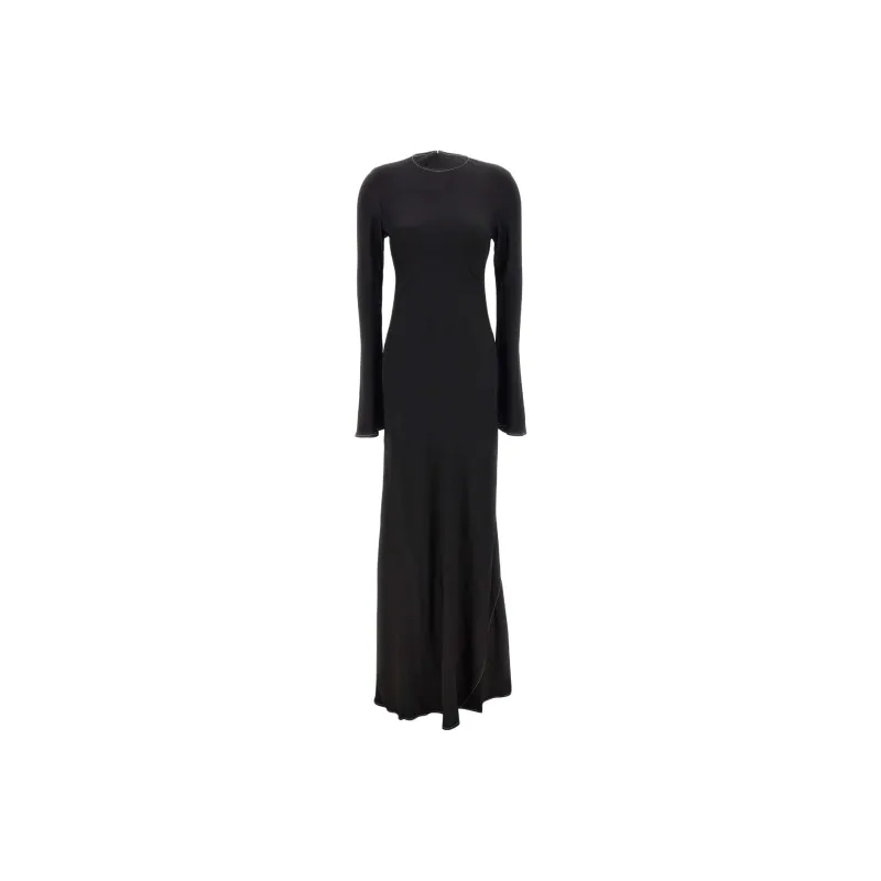 Rotate Long-Sleeved Dresses Women's Black-0