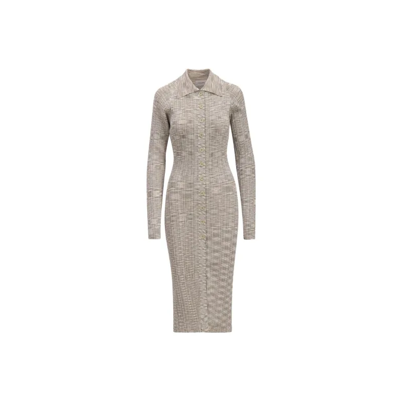 HOLZWEILER Long Sleeved Dress Women's Light Green-0