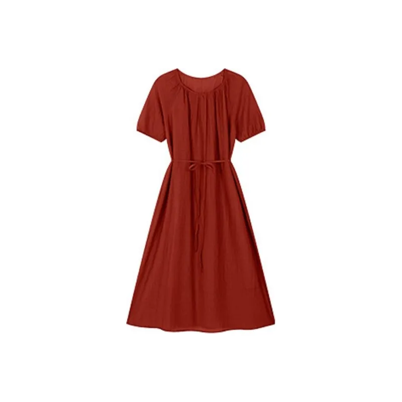 XWI Short Sleeved Dresses Women's Red-0