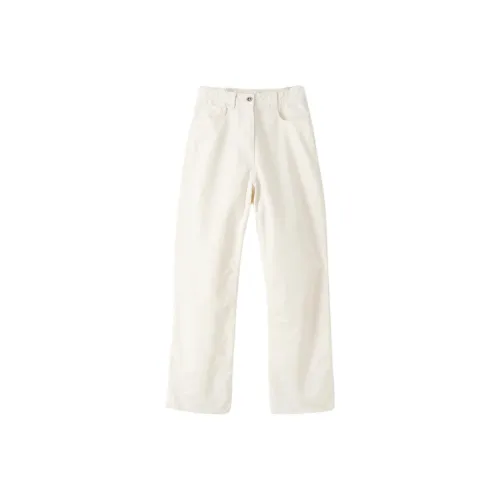 NOTHING WRITTEN Eden Washing Pants Casual Pants Women's White/White