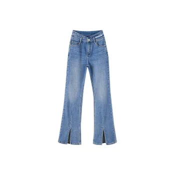 OUNIXUE Jeans Women's Blue