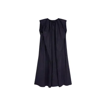 Jiangnan Commoner Sleeveless Dress Women's Black Red
