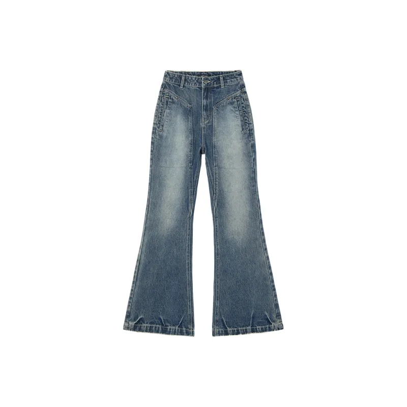 MEETLADY Jeans Women's Denim Blue-0