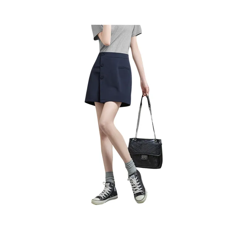 TOUCH Casual Shorts Women's Navy Blue-0