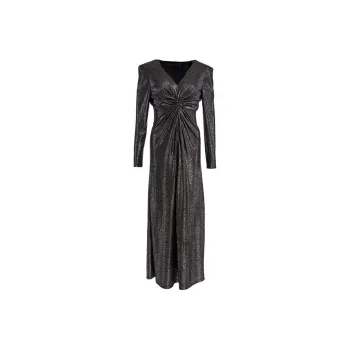 BESIONIA SS24 Long Sleeved Dresses Women's Silver