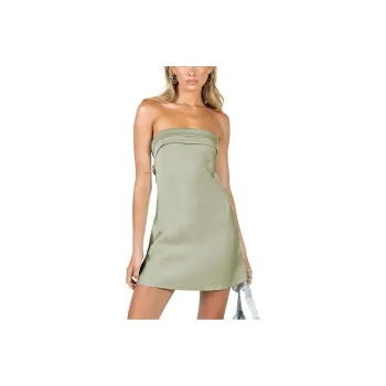 PRINCESS POLLY PHILLIPA MINI DRESS Sleeveless Dress Women's Sage Green