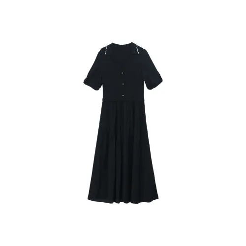 IT'REAL SS25 Short Sleeved Dress Women's Black