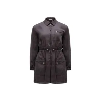 Moncler Long Sleeved Dresses Women's Dark Gray