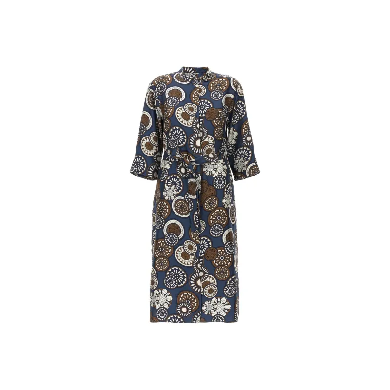 MaxMara Printed Kaftan Dress-0