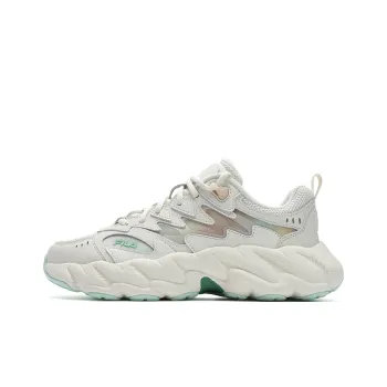 FILA Modern FERN 2 Fern Sneakers 2 Abrasion Resistant Breathable Low Top Casual Shoes Women's White Green