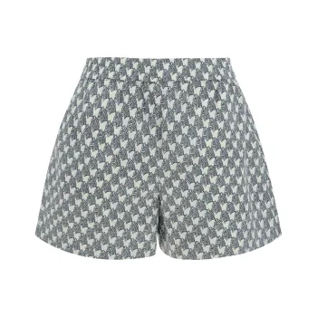 TORY BURCH Allover Printed Poplin Shorts