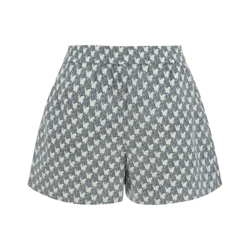 patchwork striped shorts