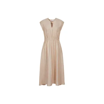 JZ. ANNAKRO Short Sleeved Dress Women's Light Coffee
