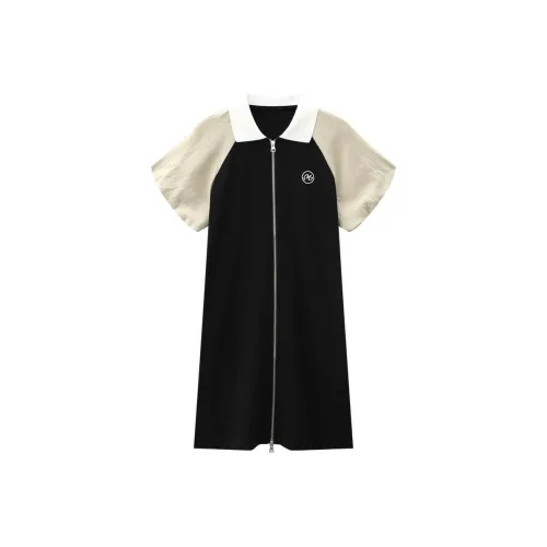 KUHNMARVIN Short Sleeved Dresses Women's Black