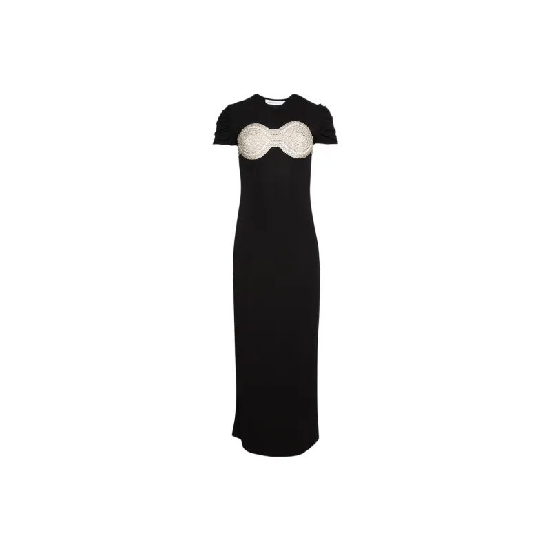 CHRISTOPHER ESBER Short-Sleeved Dresses Women's Black-0