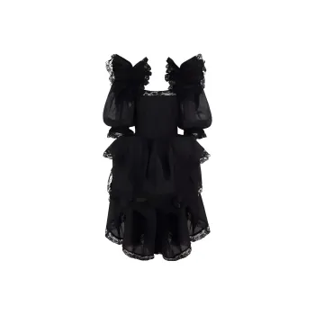 Selkie Short Sleeved Dresses Women's Black