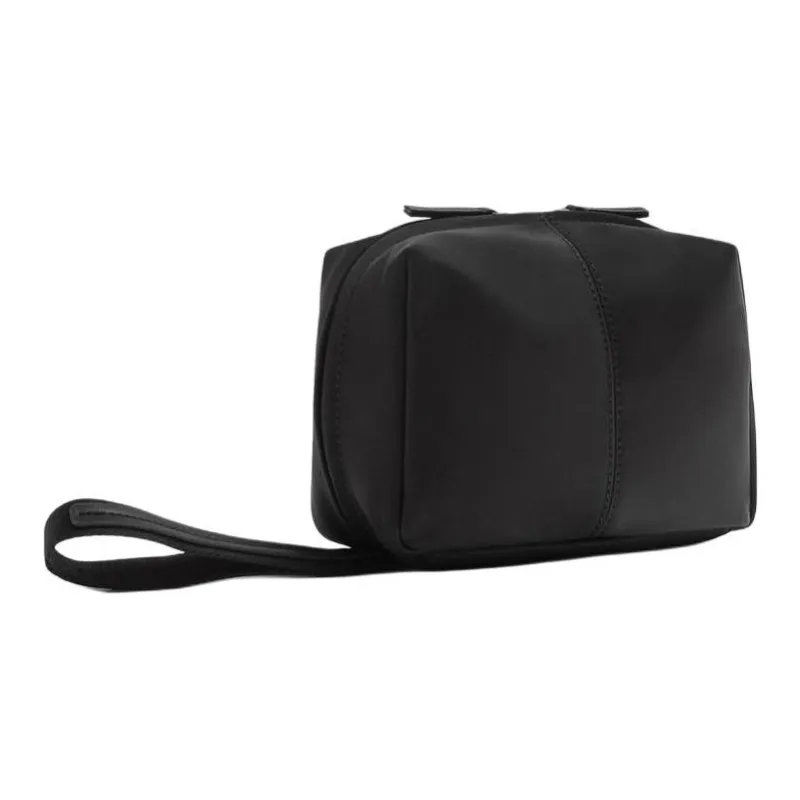 ZARA Polyamide Toiletry Clutch Makeup Bag Men's Black-1