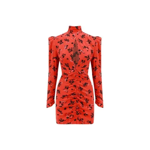 Alessandra Rich Ruched Mini Dress