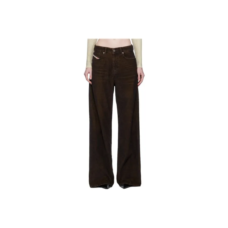 DIESEL FW23 Jeans Women's Olive Green-0