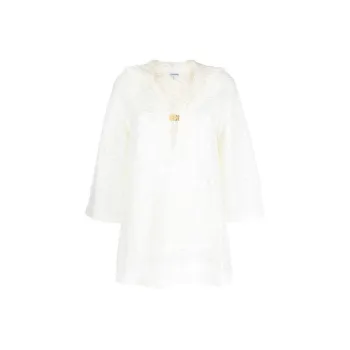GANNI Long-Sleeved Dresses Women's White