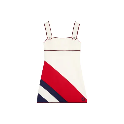 GUCCI Sleeveless Dresses Women's Ecru