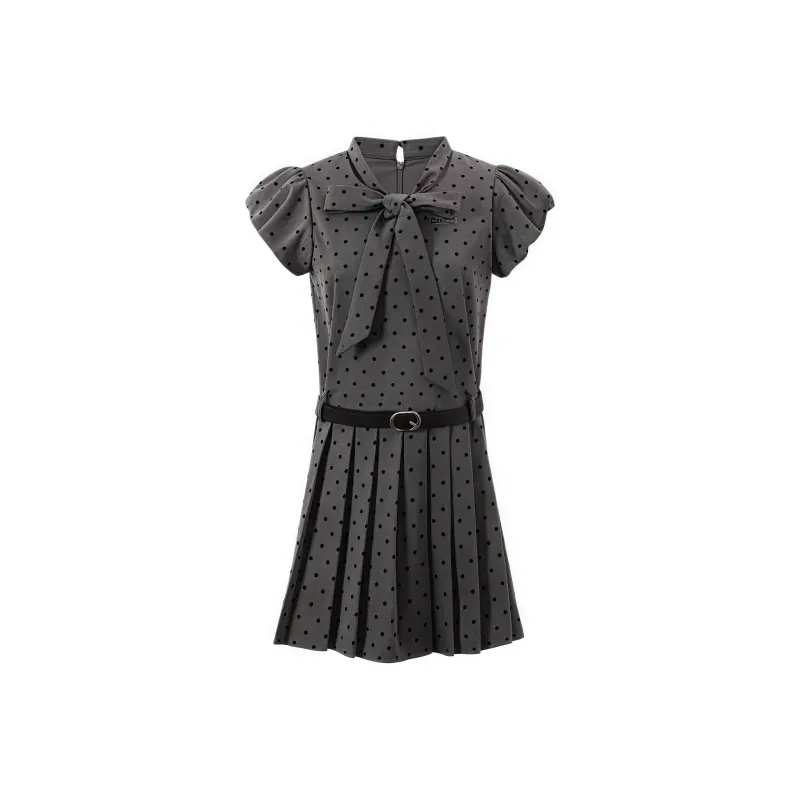 KYKW Short-Sleeved Dresses Women's Gray-0