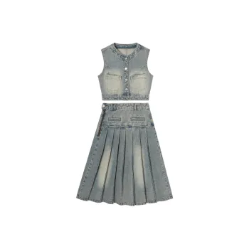 EPTISON WOMAN Two Piece Skirt Sets Women's