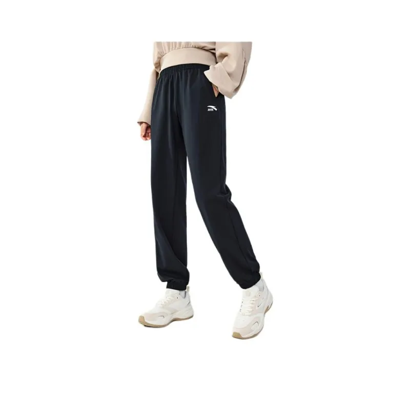 Anta Life Collection Knitted Sweatpants Women's Basic Black-0
