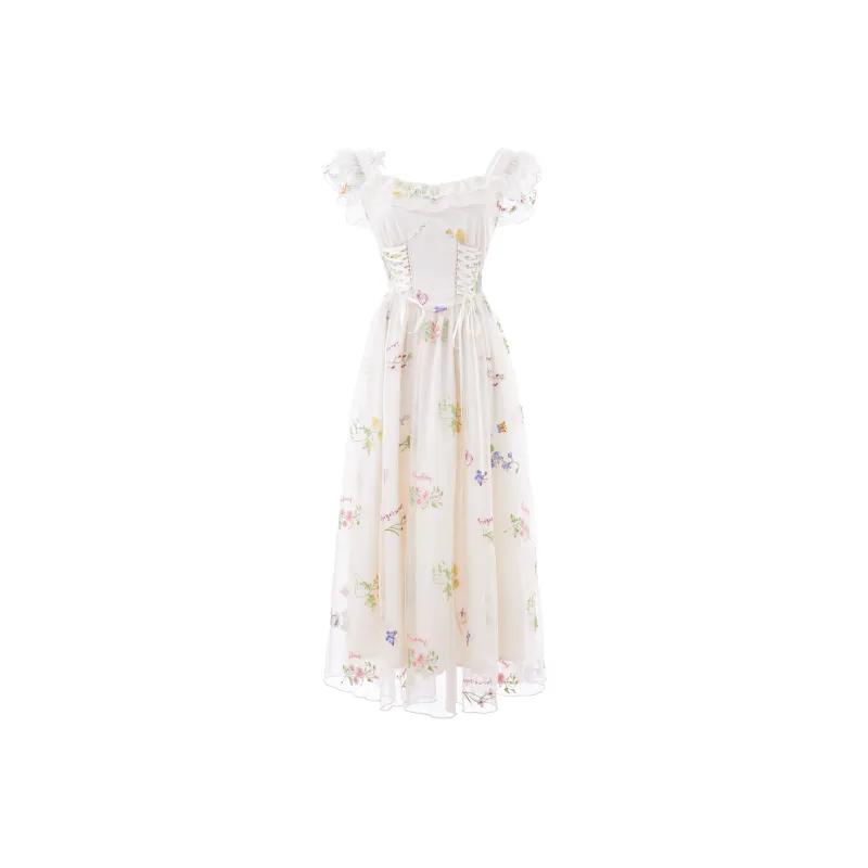 Blovelan Slip Dresses Women's Fairy Apricot-0