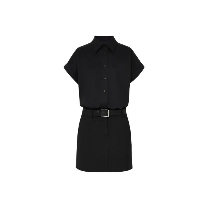 MOCO Short Sleeved Dresses Women's Black-0