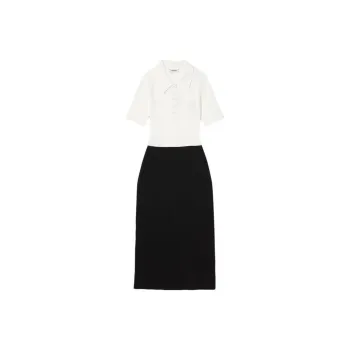 Sandro Hybrid Polo Dress