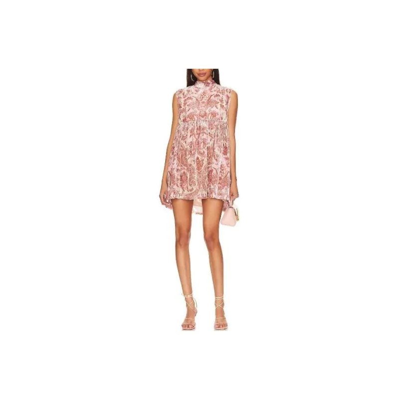 FREE PEOPLE Sleeveless Dress Women's Pink-0