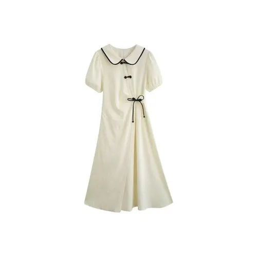 KEAB Short Sleeved Dresses Women's Apricot