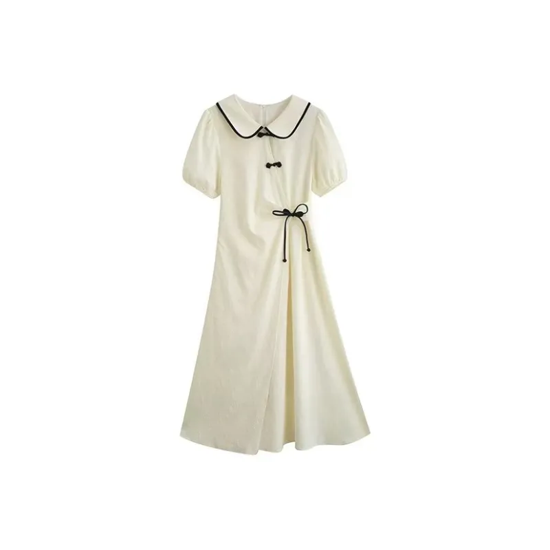 KEAB Short Sleeved Dresses Women's Apricot-0