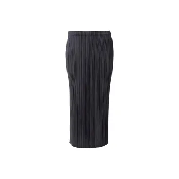 PLEATS PLEASE ISSEY MIYAKE Casual Long Skirts Women's Black