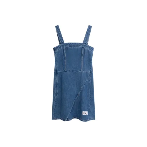 CALVIN KLEIN Slip Dresses Women's Denim Blue