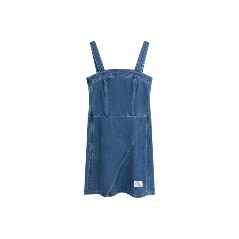 CALVIN KLEIN Slip Dresses Women's Denim Blue-0