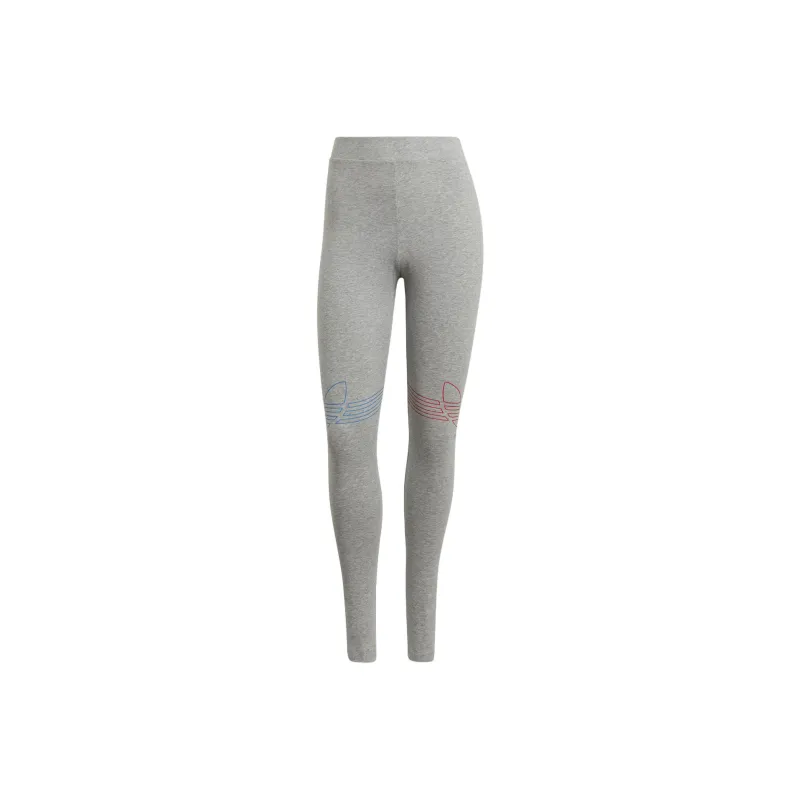 Adidas Originals Adicolor Loungewear Adicolor Tricolor Knitted Sports Pants Women's Medium Heather Gray-0