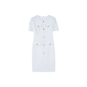 THE SEA LIFE Short Sleeved Dress Women's Camellia White
