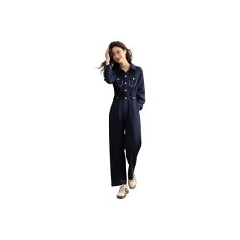 Mo Han Yi Mei Jumpsuit Women's Navy Blue