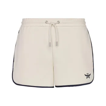 MCM Essential Logo Ponte Track Shorts Casual Shorts Women's White