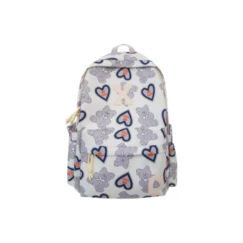 URBAN FOREST Nylon Backpack Unisex Black/Pink/Purple/Blue