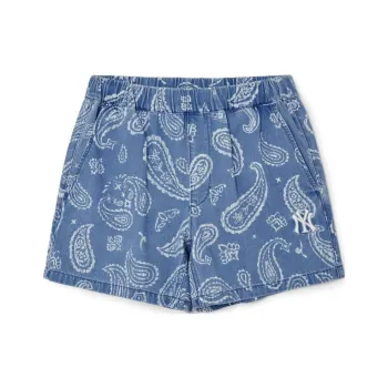 MLB PAISLEY Paisley Collection MONOGRAM New York Yankees Casual Shorts Women's Blue