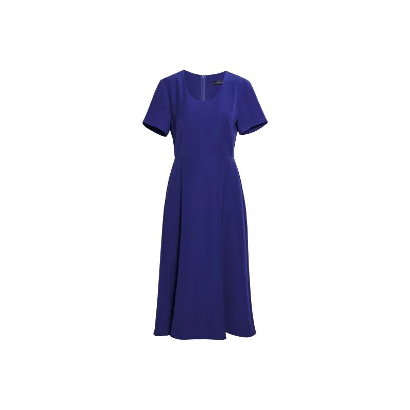 ROEYSHOUSE Short Sleeved Dress Women's Blue Purple-0