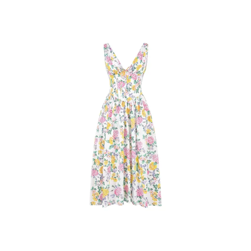 HOUSE OF CB EMMELINA Sleeveless Dress Women's White/White-0
